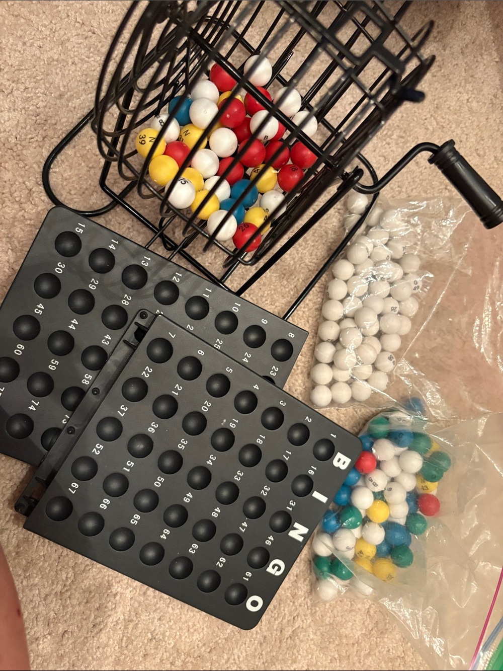 Deluxe Metal BINGO Cage Set Extra Numbers
